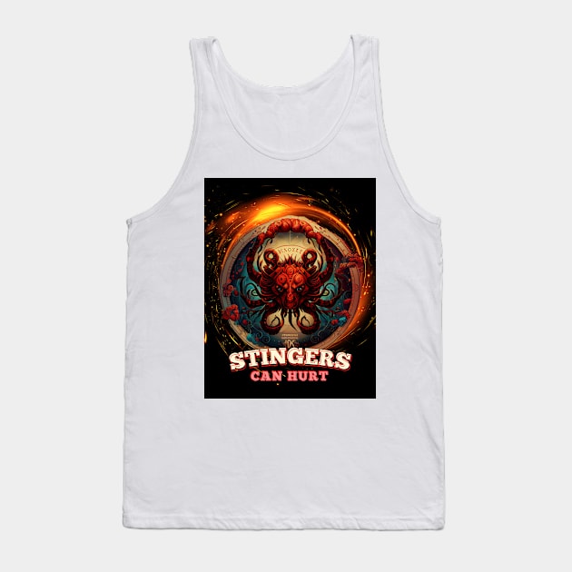 Scorpio Zodiac Sunsign Classic Tshirt Tank Top by RK Design Hub